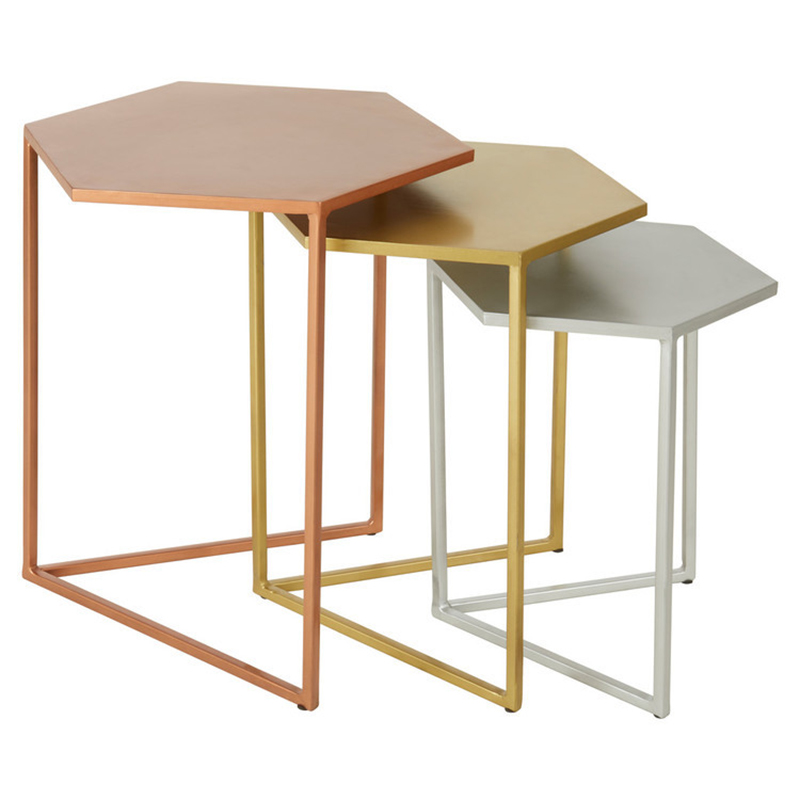   3-   Trio Hexagon Side Tables      | Loft Concept 
