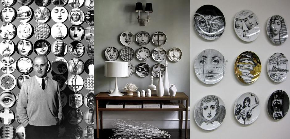 Декоративная тарелка Fornasetti 30.CR.BW.R01-137 - Loft-Concept в Москве