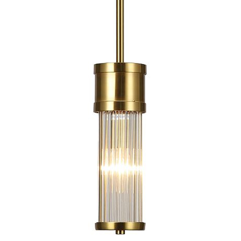 

Подвесной светильник цвета латунь с плафоном из стеклянных трубочек Sleeve