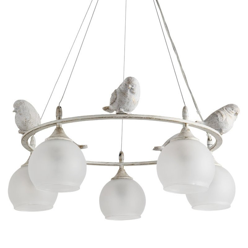  Provence Bird Chandelier white        | Loft Concept 