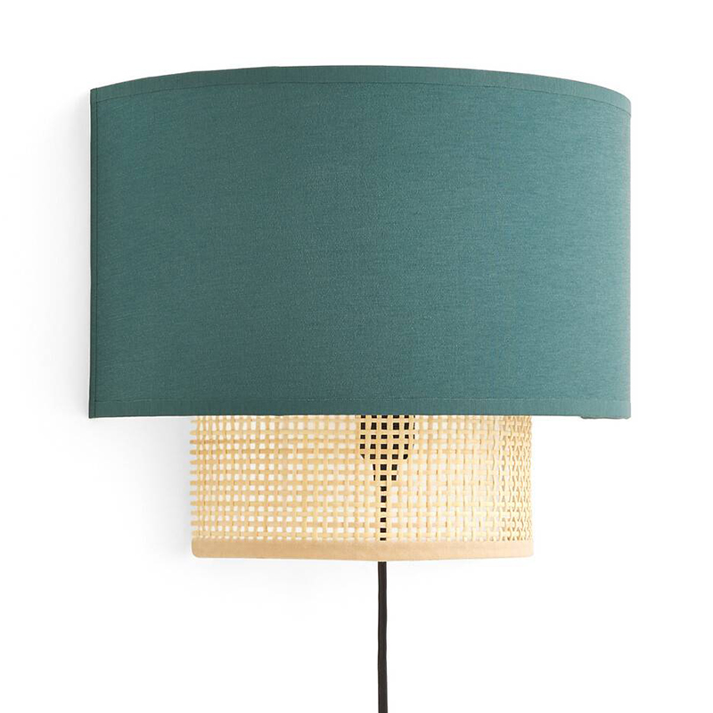  Ottar Wicker Turquoise lampshade  ̆   | Loft Concept 