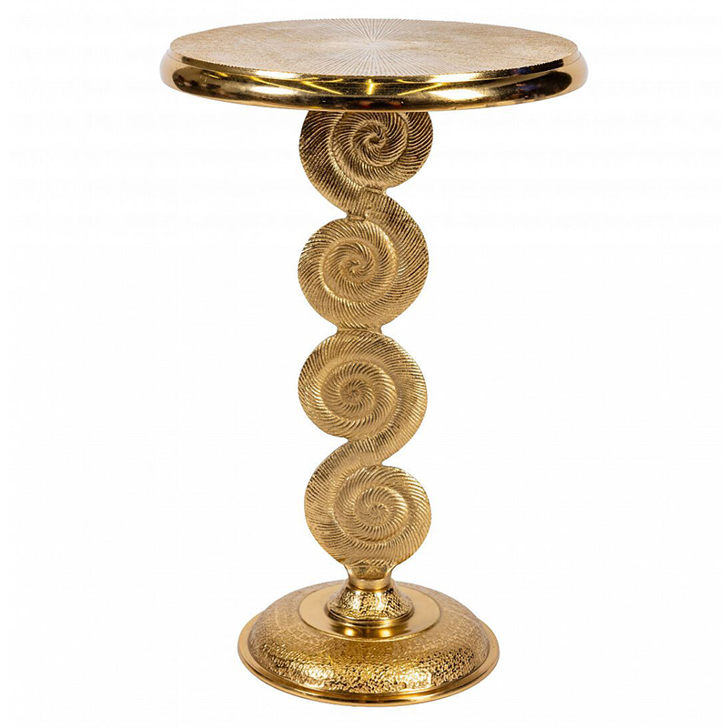

Кофейный стол из металла с круглой столешницей Table Gold Metal