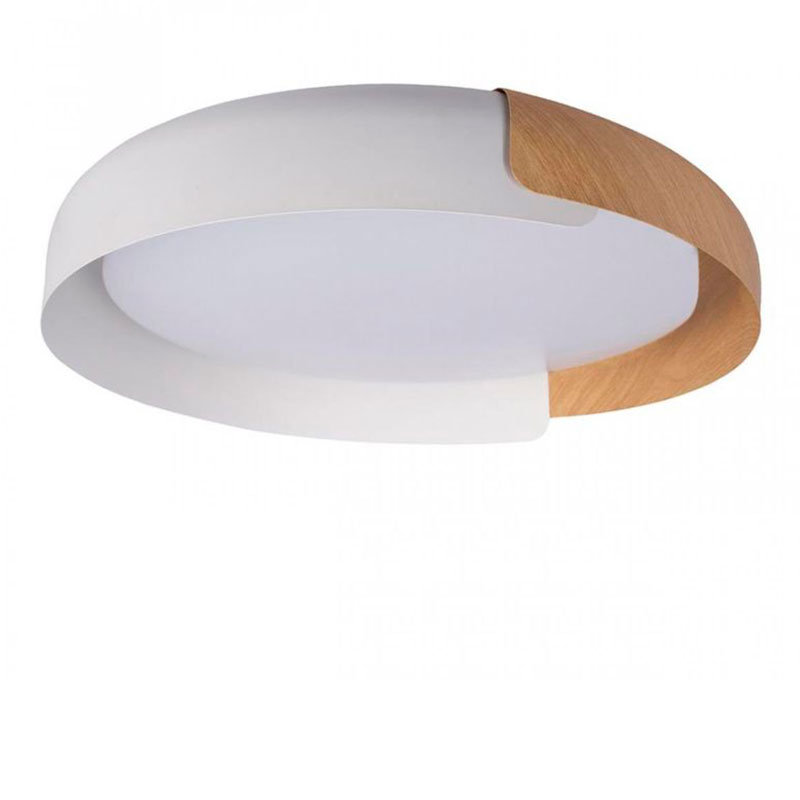 

Светильник потолочный круглый Assol cup White Wood диаметр 46