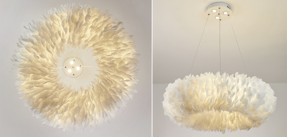 Люстра Кольцо из перьев Plumage White по цене 20 800 руб. купить в ...