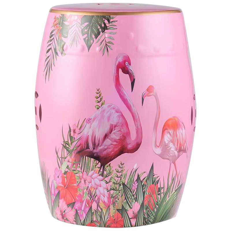   Flamingo Tropical Animal Ceramic Stool Pink     | Loft Concept 