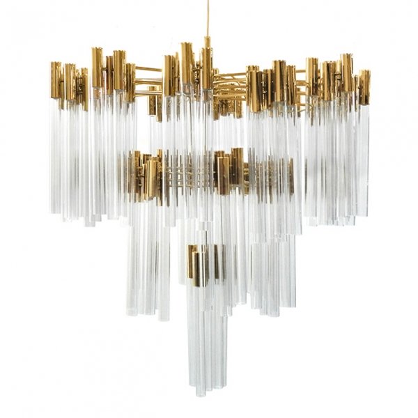  Contemporary chandelier crystal brass       | Loft Concept 