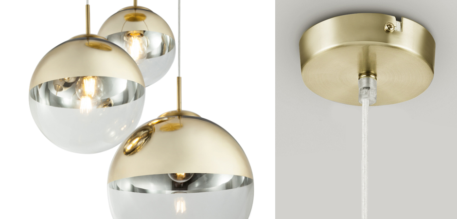 Светильник подвесной Mirror Ball Gold 1 плафон Светильник подвесной Mirror Ball Gold 1 плафон - Loft-Concept в Москве