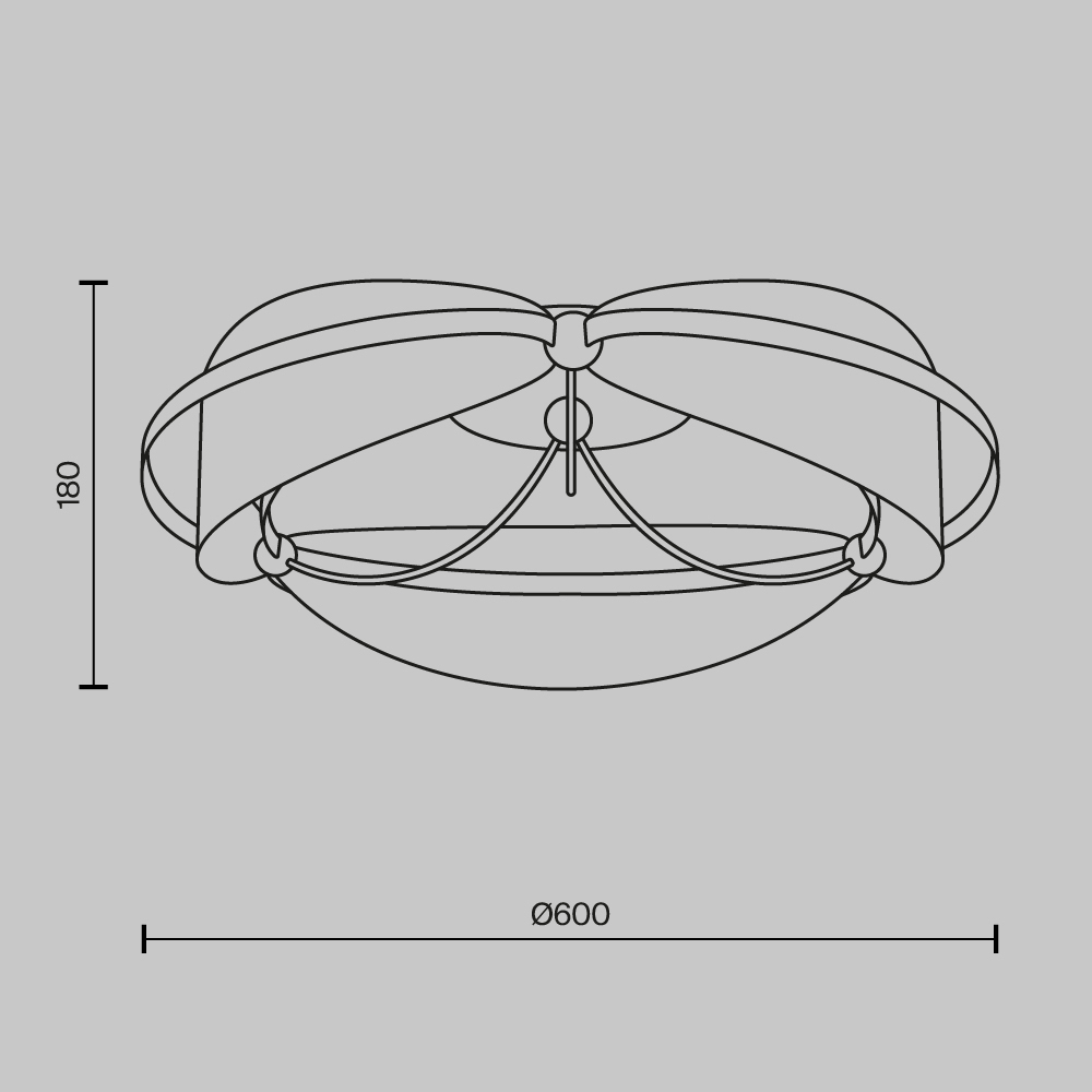 Потолочный светильник Breeze 3000К 45Вт в Москве