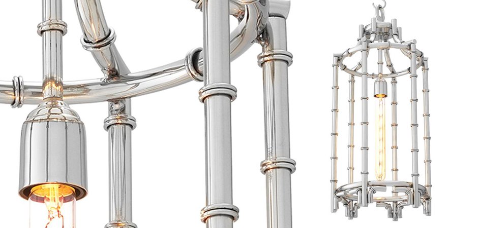 Люстра Eichholtz Lantern Vasco Steel - Loft-Concept в Москве