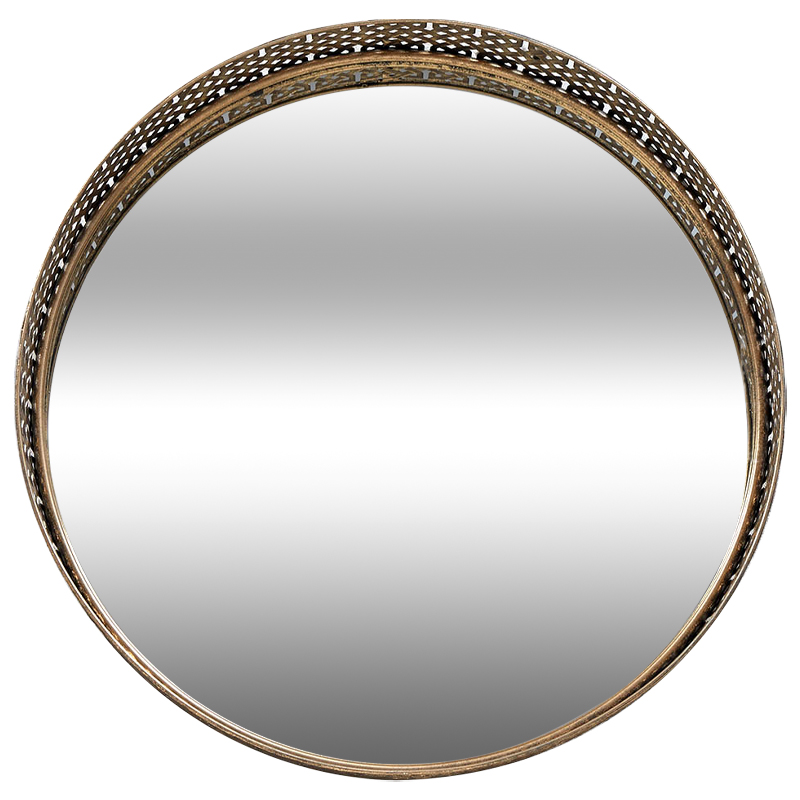   Mikayla Round Brass Mirror     | Loft Concept 