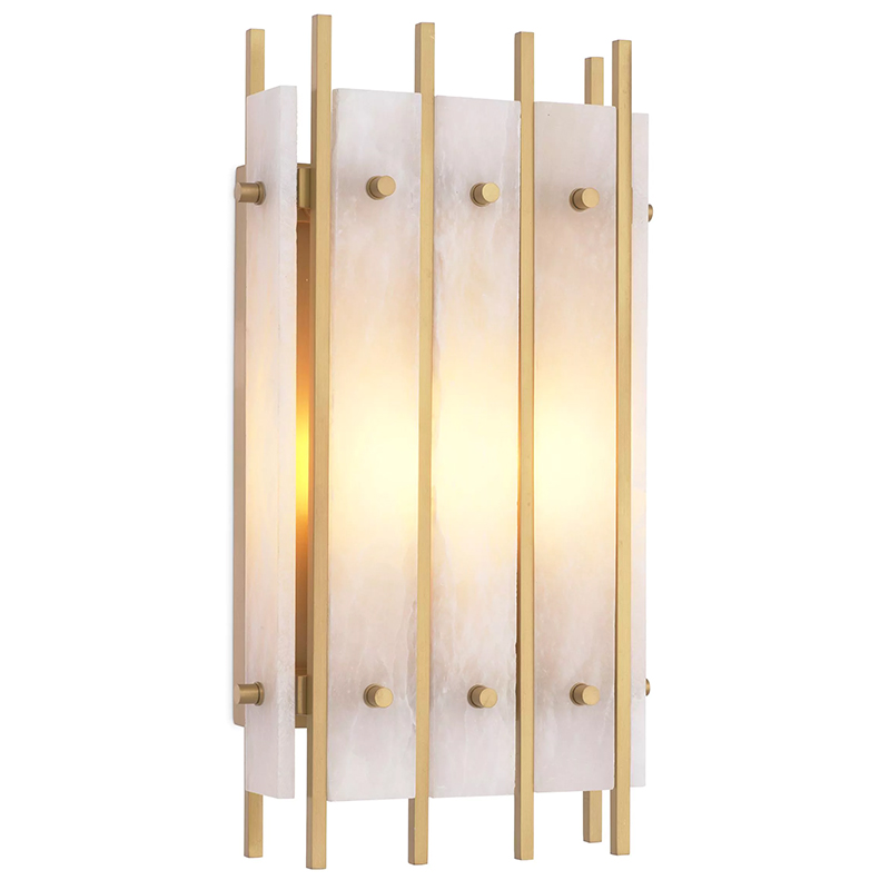  Eichholtz Wall Lamp Sparks S Alabaster     Bianco   | Loft Concept 
