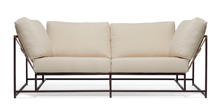 Двухместный диван Canvas & Copper Two Seat Sofa - фото