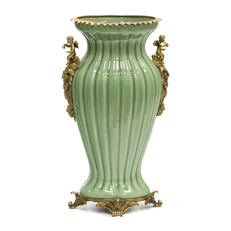  Bronze Angel Vase green     | Loft Concept 