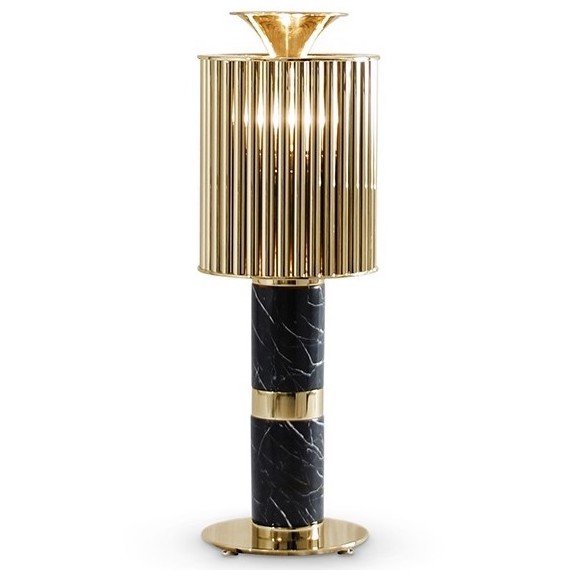   Donna Table Light in Brass with Black Marble Base     Nero   | Loft Concept 