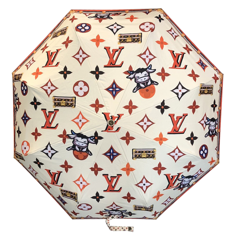 Зонт раскладной LOUIS VUITTON дизайн 005 Бежевый цвет