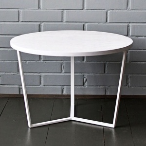 Кофейный стол Thea White Industrial Metal Rust Coffee Table