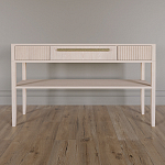 Дизайнерская Консоль с полкой и ящиком Primo Светлый дуб варинант исполнения - 1 | Loft Concept в Москве