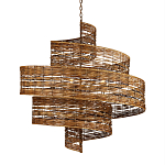 Люстра фактурная в виде спирали Enveloping Art варинант исполнения - 1 | Loft Concept в Москве