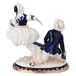 Статуэтка фарфоровая Влюбленная пара Charming Statuette варинант исполнения - 2 | Loft Concept в Москве