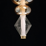 Подвесной светильник с вертикальной композицией из прозрачных и янтарных стеклянных шаров и ромбов Gabriel Scott Luna варинант исполнения - 8 | Loft Concept в Москве