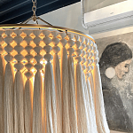 Люстра белая плетеная с кисточками Boho Tassel Chandelier варинант исполнения - 4 | Loft Concept в Москве