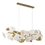 Люстра с белыми и золотистыми цветами G9 Dahlia Flowers Lamp варинант исполнения - 4 | Loft Concept в Москве