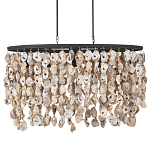 Люстра овальная с подвесками из устричных раковин Sea Ravens варинант исполнения - 3 | Loft Concept в Москве