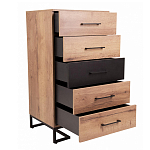 Комод с 5-ю ящиками в стиле лофт Urban Style Space варинант исполнения - 5 | Loft Concept в Москве