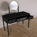 Туалетный Стол с зеркалом Primo Черный дуб варинант исполнения - 8 | Loft Concept в Москве