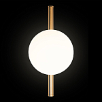 Бра с золотым основанием и белым плафоном в форме шара Bubble варинант исполнения - 5 | Loft Concept в Москве