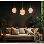 Подвесной светильник светодиодный с плафоном сферической формы Stone Helios варинант исполнения - 1 | Loft Concept в Москве