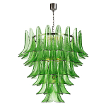Люстра из семи ярусов зеленого стекла Independence варинант исполнения - 1 | Loft Concept в Москве