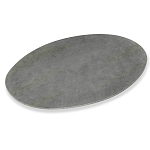 Стол обеденный с серой овальной столешницей из керамики на четырех деревянных ножках Gray Ceramics варинант исполнения - 2 | Loft Concept в Москве