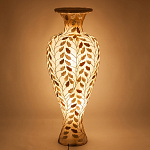 Торшер из перламутра в виде вазы Indonesian Vase варинант исполнения - 3 | Loft Concept в Москве
