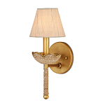 Бра из кованого железа с отделкой плетеной веревкой и сусальным золотом Parisian Style варинант исполнения - 1 | Loft Concept в Москве