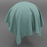 Мебельная ткань Шенилл бирюзовый цвет 142 см T4-61 варинант исполнения - 12 | Loft Concept в Москве