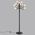 Торшер с плафонами из белых фарфоровых цветов на изогнутых ветвях Floralis варинант исполнения - 4 | Loft Concept в Москве