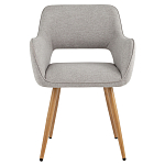 Стул в рогожке серого цвета NEASAN STOOL варинант исполнения - 2 | Loft Concept в Москве