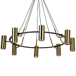 Кольцевая люстра Daviau Brass Ring Chandelier варинант исполнения - 1 | Loft Concept в Москве