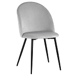 Мягкий стул в сером велюре Miruna Chair варинант исполнения - 1 | Loft Concept в Москве