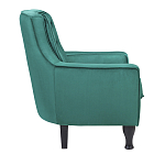 Кресло с мягкой обивкой из велюра на 4-х ножках из массива березы Scarlett Armchair green варинант исполнения - 2 | Loft Concept в Москве