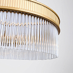 Люстра подвесная круглая со стеклянными трубками Nembus варинант исполнения - 4 | Loft Concept в Москве