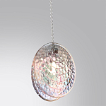 Подвесной светильник с круглым плафоном из рельефного стекла Disc Light варинант исполнения - 3 | Loft Concept в Москве