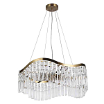 Люстра подвесная волнистой формы с хрустальными подвесками Ludivine Lighting варинант исполнения - 2 | Loft Concept в Москве