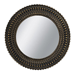 Зеркало круглое с текстурированным дизайном рамы Helios варинант исполнения - 1 | Loft Concept в Москве