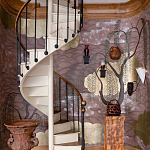 Обои ручная роспись Willow & Waves Original colourway on Edo painted Xuan paper with antiquing варинант исполнения - 3 | Loft Concept в Москве