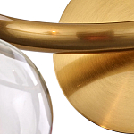 Бра с 2-мя стеклянными сферическими  плафонами Arco Wall Lamp варинант исполнения - 2 | Loft Concept в Москве