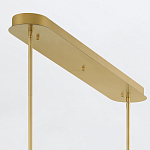 Подвесной светильник линейный золотого цвета с длинной цилиндрической стеклянной трубкой Eurofase варинант исполнения - 8 | Loft Concept в Москве