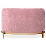 Банкетка овальная пыльно-розовый велюр на 4-х металлических ножках золотого цвета SANJAY варинант исполнения - 2 | Loft Concept в Москве