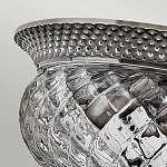 Потолочный светильник с чашеобразным плафоном из толстого волнообразного стекла и широким узорчатым основанием Hinkley варинант исполнения - 6 | Loft Concept в Москве